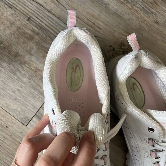 Y2K Platform Sneakers Champion White Pink Women's 10 Vintage Trainers Chunky - Picture 12 of 12